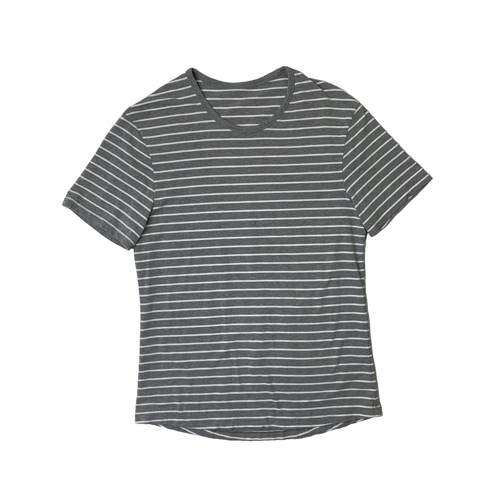 Lululemon Shirt Mens S Small 5 Year Basic Quiet Stripe Curved Hem Lightweight